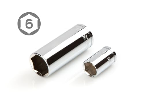 TEKTON 3/8 Inch Drive 6-Point Socket and Ratchet Set, 46-Piece (5/16-3/4 in., 8-19 mm) | SKT15301 - size: 46-Piece (8-19 mm)