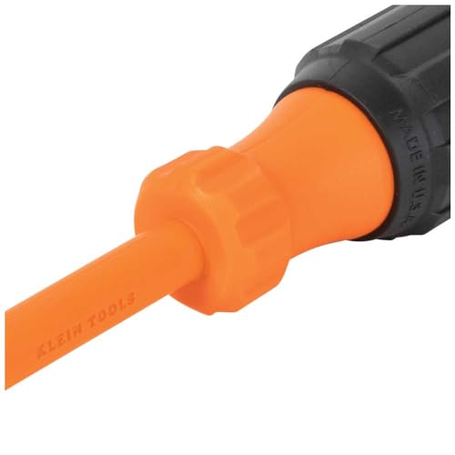 Klein Tools 85073INS Insulated Screwdriver Set, Made in USA, features 1000V Phillips, Slotted and Square Tips, Cushion Grip Handles, 3-Piece - style: Insulated Set