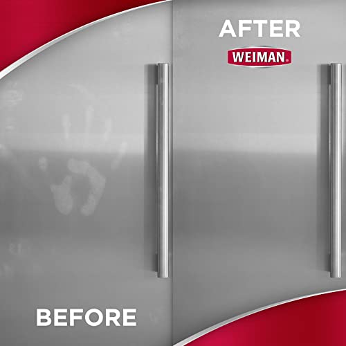 Weiman Stainless Steel Cleaner Wipes (4 Pack) Removes Fingerprints, Residue, Water Marks and Grease from Appliances - Works Great on Refrigerators, Dishwashers, Ovens, and Grills - style: 30 Count (Pack of 4)