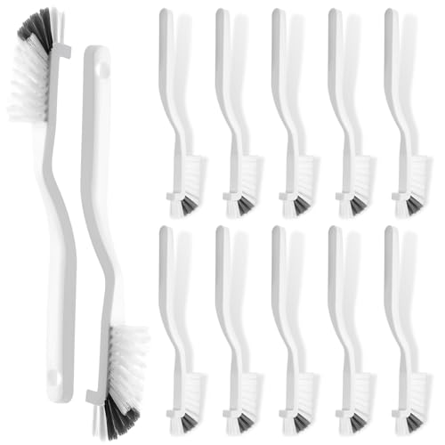 Yinkin 12 Pcs Kitchen Scrub Brushes Cleaning, Small, Right Angle Mini