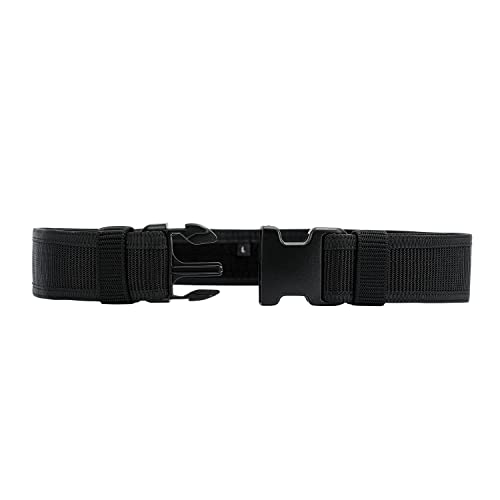 Security EMS EMT Firefighters Work Belt 2" Wide Camping Hiking Utility Tool Belt Airsoft Paintball Gear Holster Belt - color: Black(2 Inch Width), size: Medium