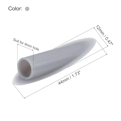 MECCANIXITY 9mm Plastic Pocket Hole Plugs,Wood Plugs for Pocket Hole Jig Working Tool Accessories,Grey Pack of 100 - color: Gray