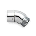 OFFO Shower Head Elbow Adapter, All Metal Handheld Shower Head Elbow Adapter Shower Arm Angle Adapter 135 Degrees, Chrome - color: Chrome, size: 135°, style: 135°