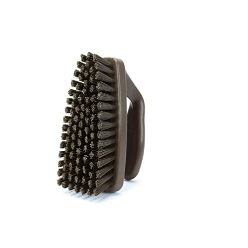 SPARTA Scrub Brush with Iron Shaped Handle and Stiff Bristles, Heavy Duty Scrubber Brush for Kitchen, Bathroom, Shower, Tile, Sink, Carpet and Bakepans, Polypropylene, 6 Inches, Brown - color: Brown, size: 6 Inches (Pack of 1)