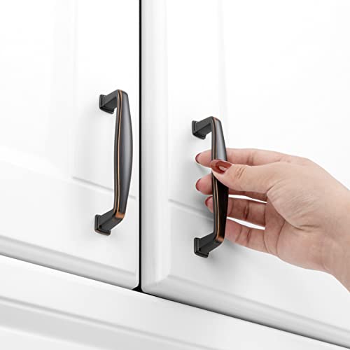 KOOFIZO 10 Pack 3-3/4 in Oil Rubbed Bronze Cabinet Pulls Drawer Handle 1817 - color: Oil Rubbed Bronze, size: 3-3/4" CC - 10Pcs