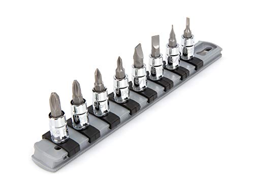 TEKTON Phillips/Slotted Bit Socket Set, 8-Piece | SHB90104