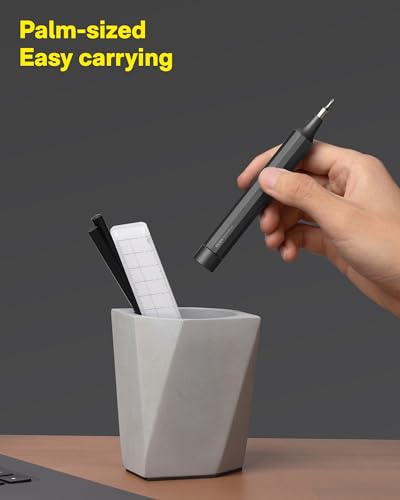 HOTO 24 in 1 Mini Screwdriver Set, Eyeglass Repair Kit, Slate Grey | Magnetic Torx Bit Set, EDC Pen Screwdriver for Electronics, Watches, Phones, Laptops, Cameras, Gadgets for Men - color: Slate Grey