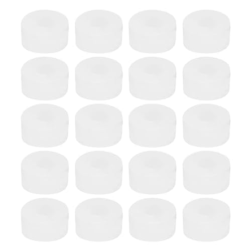 PATIKIL Silicone Rubber Flat Washer, 20 Pcs 0.51" OD x 0.2" ID x 0.24" Thickness Sealing O Ring Water Hose Gasket Assortment Kit Heat Resistant Washer for Plumbing Valve Machinery, White - size: 0.51" OD x 0.2" ID x 0.24" T