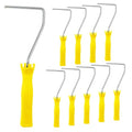 Baderke 10 Pcs 4 Inch Mini Paint Roller Handle, 12 Inch Frame, Yellow - color: Yellow, size: 4 Inch, 12 Inch