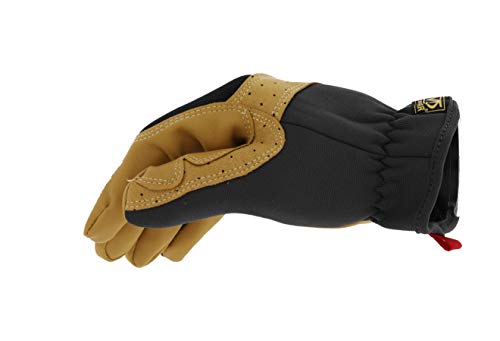Mechanix Wear Material4X FastFit Leather Gloves Brown/Black, Large - size: Large