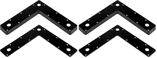 heneng 8 Pack Flat Corner Bracket,9" x 2-1/8" L Shaped Mending Plate - size: 9" x 2-1/8" (Pack of 2)