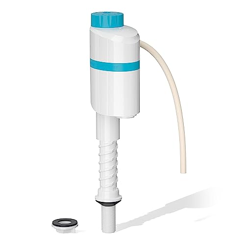 SAMODRA Silent Toilet Fill Valve, Adjustable Water Level, High Performance Flush Valve Replacement Kit, Anti-Siphon, Water-Saving, Easy Install in Minutes