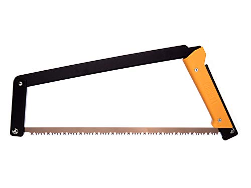 AGAWA - BOREAL21-21 Inch Folding Saw with All-Purpose Saw Blade - Camping Gear For Hiking, Fishing, Hunting, Bushcraft & Survival Kit (Black Frame/Yellow Handle) - size: 21 Inch