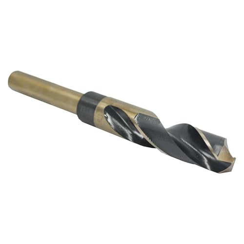 Drill America 15/16" Reduced Shank High Speed Steel Black & Gold KFD Drill Bit with 1/2" Shank, KFD Series - size: 1-5/16", style: 1/2" Shank