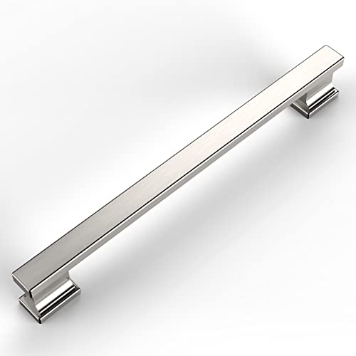 Amerdeco 10 Pack Brushed Satin Nickel Cabinet Pulls 7" - color: Brushed Satin Nickel, size: 7" hole center