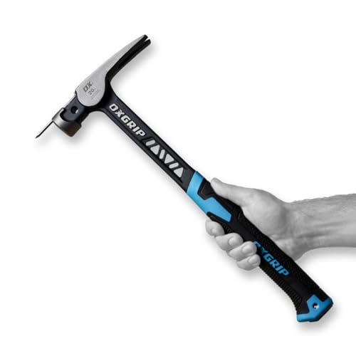 OX Ultrastrike 20oz Anti Vibe Framing Claw Hammer, Martillo de Construccion - size: 20-oz, Smooth Face