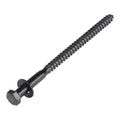 3/8 x 6 (50 Pack) Lag Screw Kit, 50 Screws and 50 Washers, Ceramic Black Ruspert Coating for Exterior Use, Meets ASTM A307 and ASME B18.2.1, Industrial/Commerical Grade by Makers Bolt - size: 3/8 x 6