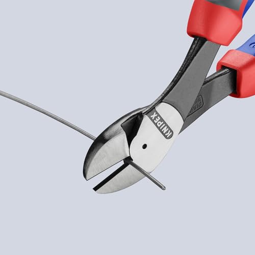 Knipex 7422250SBA 10-Inch High Leverage Angled Diagonal Cutters - Comfort Grip - style: 10-Inch, Angled, Comfort Grip