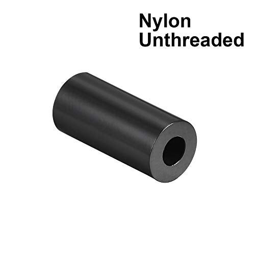 uxcell Nylon Round Spacer Washer 3.2mm ID 7mm OD 12mm Height for M3 Screws Black 100Pcs - size: 3.2mmx7mmx12mm