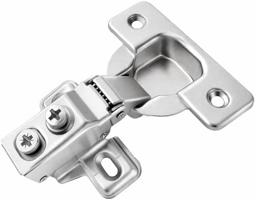 20-Pack 3/8" Overlay Soft Close Face Frame Kitchen Cabinet Hinges - size: 3/8" Overlay