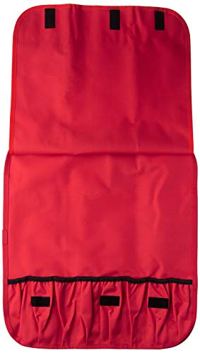 Mercer Culinary 7-Pocket Knife Roll Storage Bag, Red - style: 7-pocket Knife Roll Storage Bag, Red
