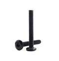 10pcs M6 x 55mm Black Rivet Countersunk Socket Cap Allen Bolts Rivet Screws Furniture Connecting 304 Stainless Steel Black Zinc