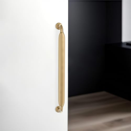 10 Pack 6-1/4 Inch Cabinet Pulls Champagne Bronze Kitchen Cabinet Handles Zinc Alloy Drawer Pulls Solid Cabinet Hardware - color: Champagne Bronze, size: 6-1/4'' Hole Center(160mm)