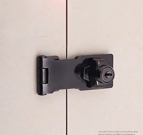 Flip Latch 3-mm Thickened Heavy Duty Hasp Safety Door Lock Gate Latches for Double Door Window Barn Closet Drawer Cabinet Garage,Stainless Steel Brushed Nickel (2.5 INCH-1 PCS) - size: 2.5 INCH-1 PCS