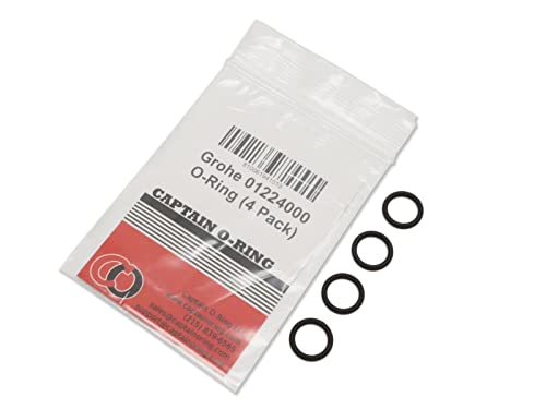 Captain O-Ring – Replacement 01224000 Spring O-Rings for Grohe Pull Out Spray Hoses/Faucets (4 Pack)