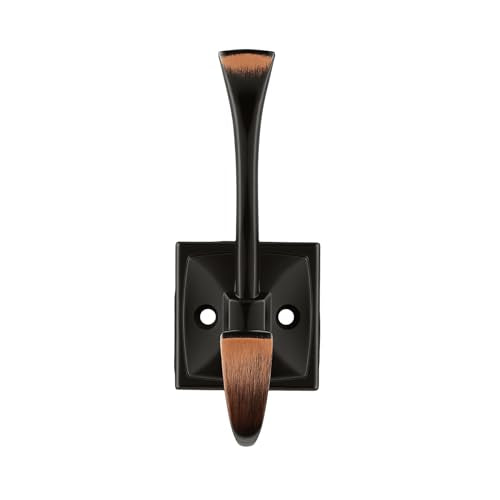 HARPOON 5 Pack Prong Hook, Heavy Duty Two Flared 4.3 inch Coat Hooks, Wall Mounted with 4 Screws, Utility Hooks Oil-Rubbed Bronze - color: Oil Rubbed Bronze