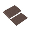 uxcell Felt Furniture Pads, 8-inch x 6-inch Self Adhesive Cuttable Anti Scratch Square Floor Protectors for Furniture Legs Hardwood Floor, Brown 8Pcs - size: 8-inch x 6-inch