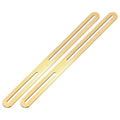 M METERXITY 2-Pack Flat Mending Plate Support 11.02x0.94in, Gold - color: Gold, size: 280 x 24mm