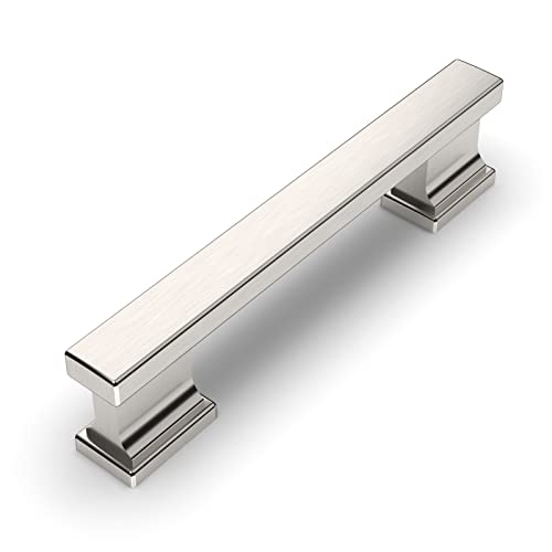 Amerdeco 10 Pack Brushed Satin Nickel Cabinet Pulls 3-3/4" - color: Brushed Satin Nickel, size: 3.75" hole center