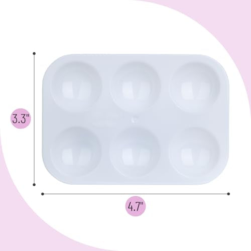 Mr. Pen- Plastic Paint Palette, 30 Pack, 6 Wells