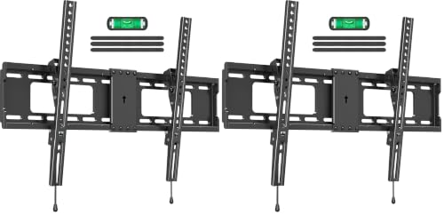 Tilting TV Wall Mount Heavy Duty for Most 37-85 Inch TVs Up to 132 lbs (Pack of 2) - size: TV 37-85", Low Profile (Pack of 2)