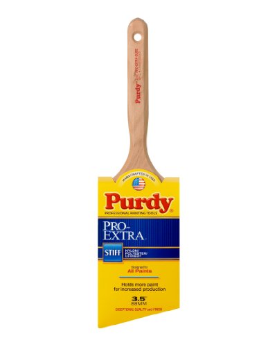 Purdy 144152735 Pro-Extra Series Glide Angular Paint Brush, 3-1/2 inch - size: 3.5 Inch, style: Angular Glide
