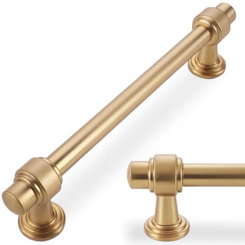10 Pack 5 inch Champagne Bronze Kitchen Cabinet Handles Cabinet Pulls Gold Drawer Pulls Kitchen Cabinet Hardware Handles Dresser Handles - color: Champagne Bronze, size: 5" Hole Center（128mm）