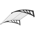 VIVOHOME Polycarbonate Window Door Awning Transparent 38 Inch x 40 Inch - color: Transparent, size: 38 Inch x 40 Inch
