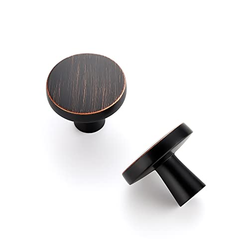 Ravinte Oil Rubbed Bronze Drawer Pulls, 1-1/4 Inch Cabinet Knobs,25 Pack - color: Oil Rubbed Bronze