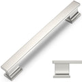 COTYKILEY 10 Pack 5 Inch(128mm) Brushed Satin Nickel Cabinet Handles Kitchen Cabinet Pulls Cabinet Door Handles Kitchen Cabinet Hardware Cupboard Drawer Pulls - color: Brushed Satin Nickel, size: 5" Hole Center（128MM）