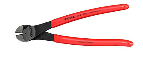 KNIPEX Tools KNIPEX 74 21 250 High Leverage Angled Diagonal Cutters