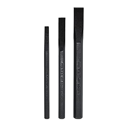 Mayhew Tools 61430 Cold Chisel Set, 3-Piece, Black Oxide Finish