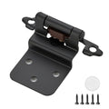 Matte Black Cabinet Hinges Self Closing, 3/8 Inch, 20 Pack (10 Pairs) - color: Matte Black, size: 3/8 inch Insert