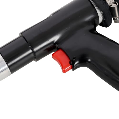 2-in-1 Pneumatic Air Vacuum & Blow Gun Kit with Dust Bag, Air Blow Gun Vacuum Tool for Dust Cleaning, Inflation & Workshop Use, Includes Aluminum Tube, L‑Shaped Hose, Brushes & 1/4‑18 NPT Fitting