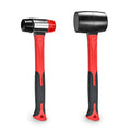 YIYITOOLS 2Pcs Hammer Set, 16oz Rubber Mallet & 40mm Double-Faced Soft Mallet Fit for Construction and Home Renovation, Black - size: 2PCs, style: Rubber Mallet / Double-Faced Soft Mallet