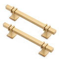 10 Pack 3-3/4 Inch Brushed Gold Pulls Kitchen Cabinet Handles Gold Pulls for Dresser Drawers Kitchen Cabinet Hardware - color: Matte Gold, size: 3-3/4 inch (96mm) Hole Center Pull
