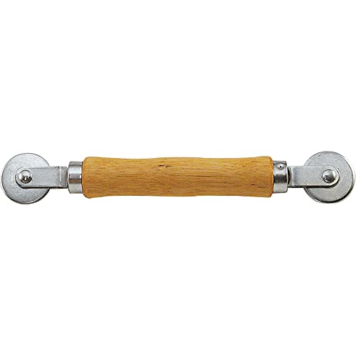 PRIME-LINE Screen Rolling Tool, Spline Roller, Wood Handle & Steel Wheels - size: 3-3/2 in. x 3/32 n.