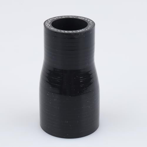 AC PERFORMANCE ID 1.35" to 1" Straight Silicone Hose Reducer Black - color: Black, size: ID 1.35" to 1" (35mm to 25mm)