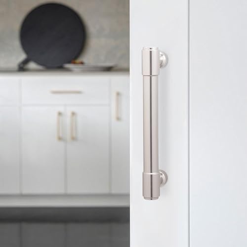 10 Pack 3-3/4 Inch(96mm) Kitchen Cabinet Handles Brushed Satin Nickel Cabinet Pulls Drawer Pulls Solid Cabinet Hardware - color: Brushed Satin Nickel, size: 3-3/4'' Hole Center(96mm)