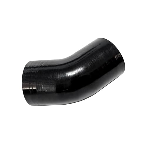 ID 4 inch 45 Degree Silicone Elbow Coupler Hose 4" Leg Length - color: Black 45, size: ID: 4" (102mm)